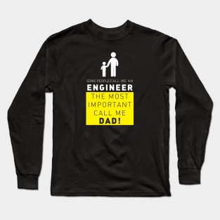 best Engineer Dad Long Sleeve T-Shirt